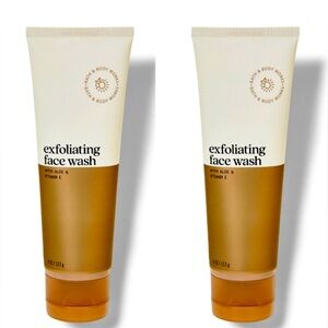 Two Bath & Body Works Exfoliating Face Face Wash